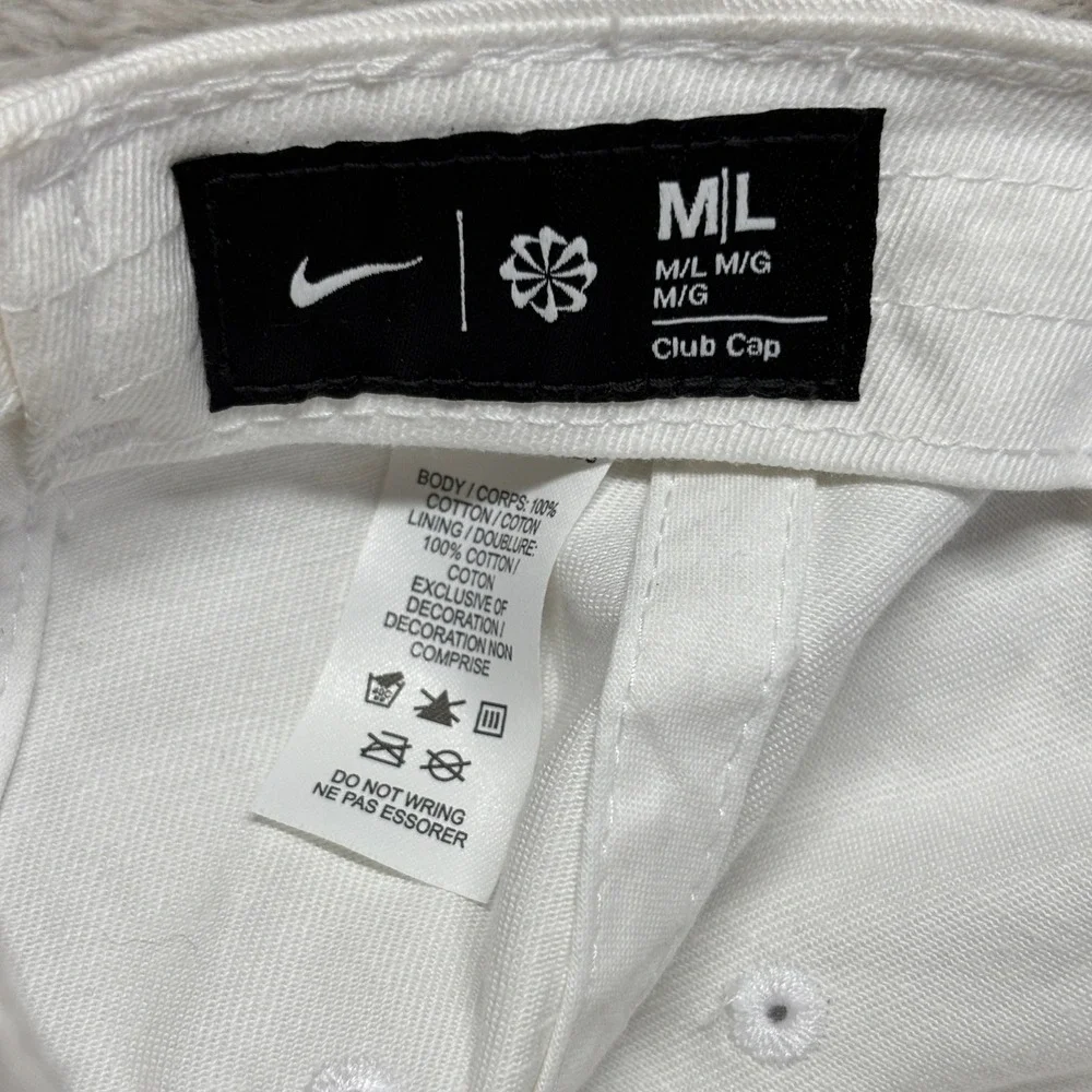 Nike Hat Unisex M/L Club Cap White Lob the ball Golf FB5677-100 NEW